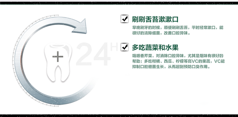 尺寸和24小時(shí)清新口氣