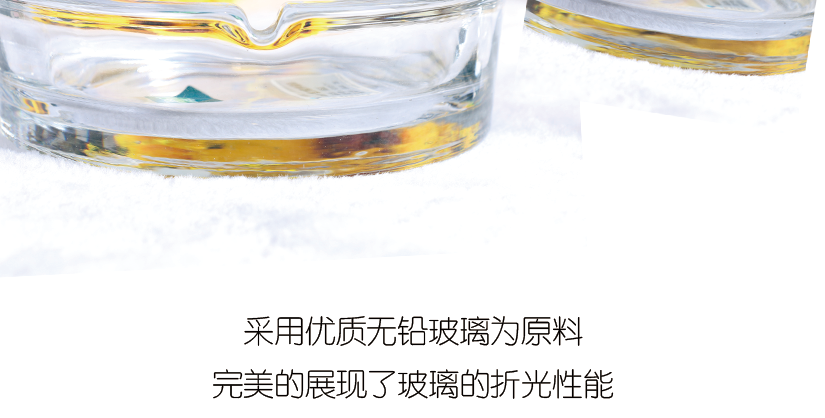高端玻璃材料，透明透光，可折射顏色