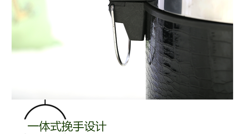 桶蓋與桶身緊密結(jié)合，防止桶內(nèi)異味揮發(fā)