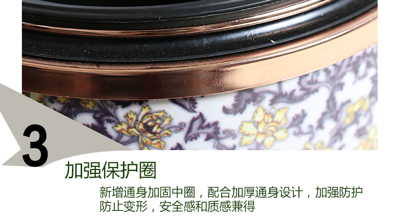 加強保護圈，桶身加強設計，使用更安全、放心
